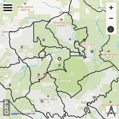 Pa Elk Zones Map